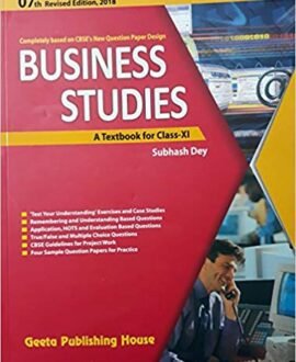 Business Studies , A Textbook for class - XI Paperback 2018