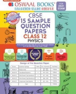 Oswaal CBSE Question Bank Class 12 Physics Chapterwise & Topicwise Solved Papers